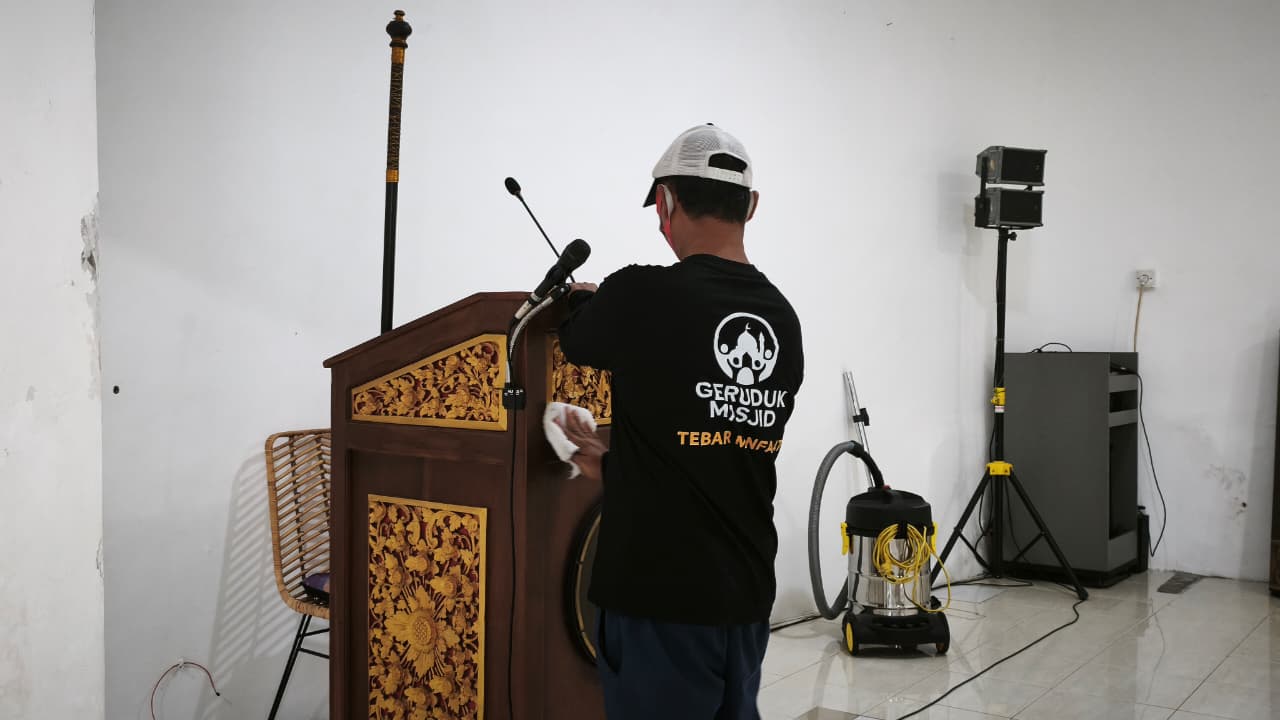Woman holding donation box
